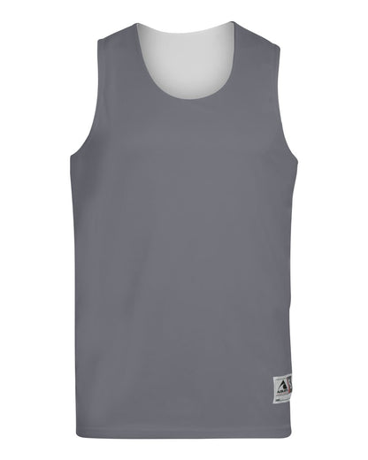 Augusta Sportswear Youth Reversible Wicking Tank Top 149 #color_Graphite/ White