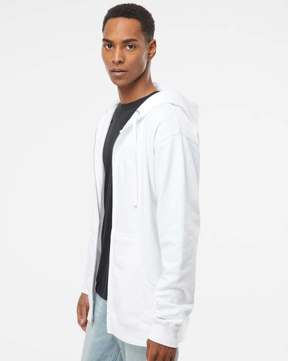 Independent Trading Co. Midweight Full-Zip Hooded Sweatshirt SS4500Z #colormdl_White