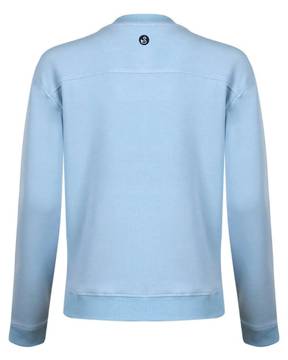 Swannies Women's Margaret Cross Neck Sweatshirt SWM500L #color_Sky