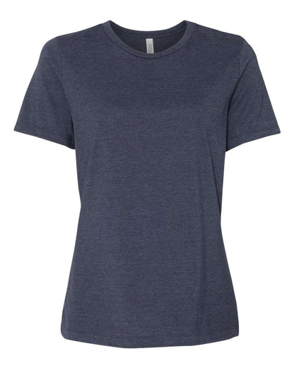 BELLA + CANVAS Women’s Relaxed Fit Heather CVC Tee 6400CVC #color_Heather Navy