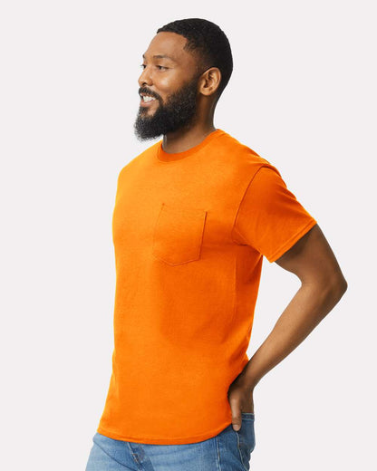 Gildan Unisex Ultra Cotton® Pocket T-Shirt 2300 #colormdl_Safety Orange