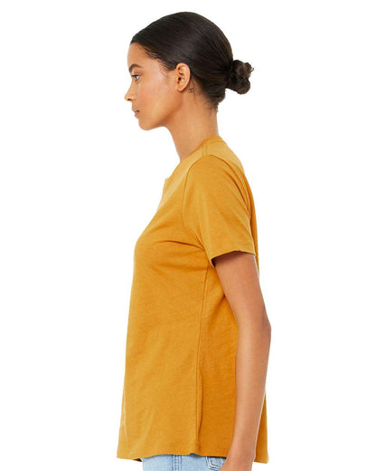 BELLA + CANVAS Women’s Relaxed Fit Heather CVC Tee 6400CVC #colormdl_Heather Mustard