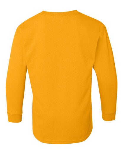 Gildan Heavy Cotton™ Youth Long Sleeve T-Shirt 5400B #color_Gold