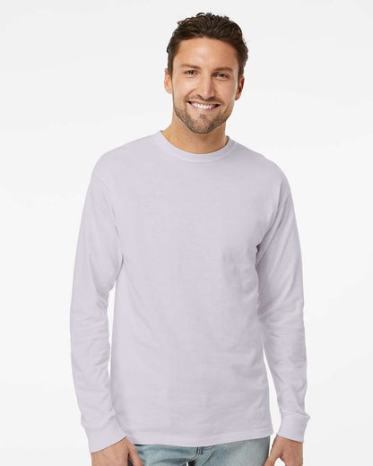 M&O Unisex Gold Soft Touch Long Sleeve T-Shirt 4820 #colormdl_Silver
