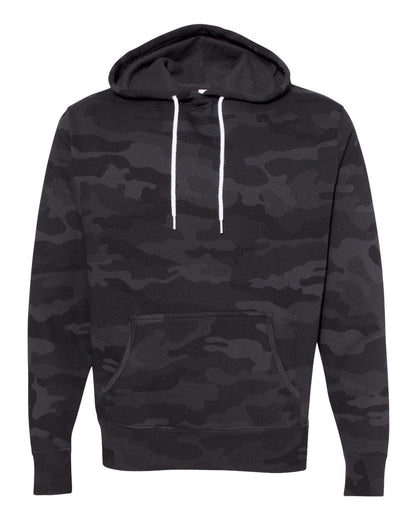 Independent Trading Co. Unisex Lightweight Hooded Sweatshirt AFX90UN #color_Black Camo
