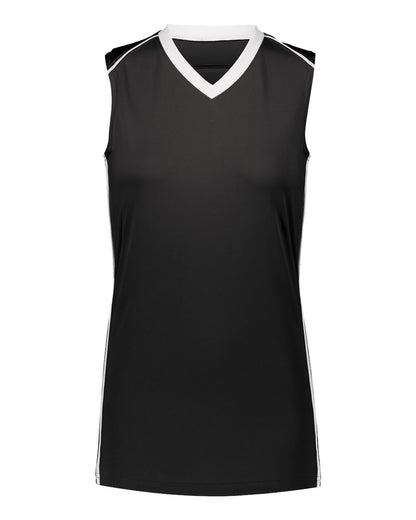 Augusta Sportswear Girls' Rover Jersey 1688 #color_Black/ White