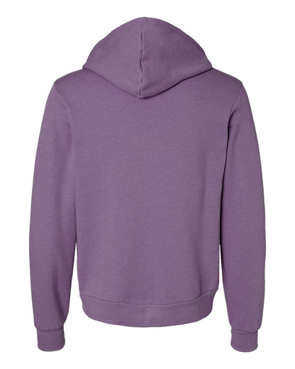 BELLA + CANVAS Sponge Fleece Full-Zip Hoodie 3739 #color_Heather Team Purple