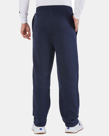 Champion Men's Powerblend® Open-Bottom Sweatpants with Pockets P800 #colormdl_Navy