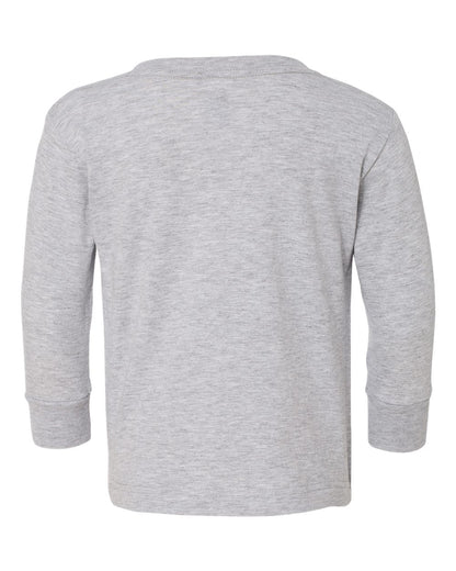 Rabbit Skins Toddler Fine Jersey Long Sleeve Tee 3302 #color_Heather