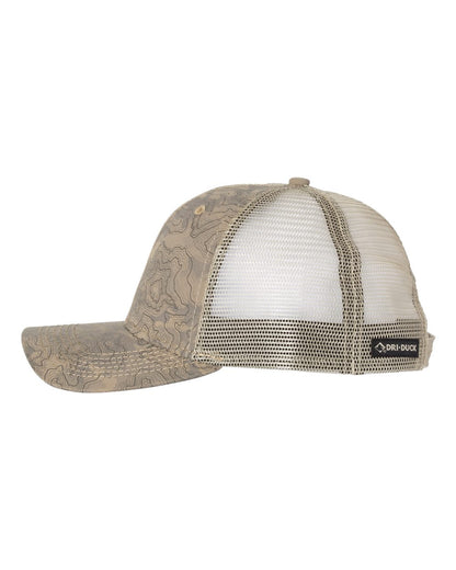 DRI DUCK Territory Trucker Cap 3458 #color_Khaki