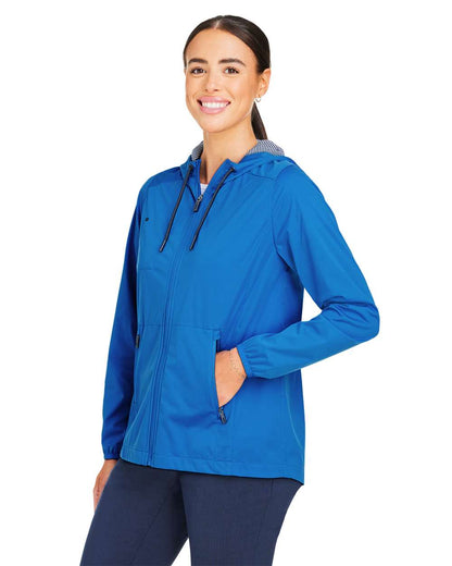 North End Women's Network Lightweight Jacket NE75W #colormdl_Light Nautical Blue Heather