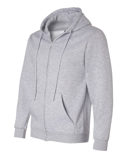 Bayside USA-Made Full-Zip Hooded Sweatshirt 900 #color_Dark Ash