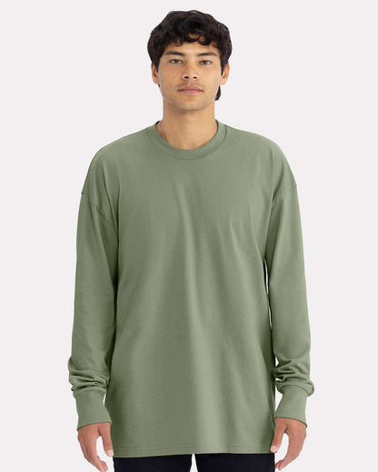 Next Level Unisex Heavyweight Long Sleeve T-Shirt 7211 #colormdl_Light Olive