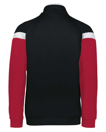 Holloway Youth Limitless Full-Zip Jacket 229679 #color_Black/ White/ Scarlet