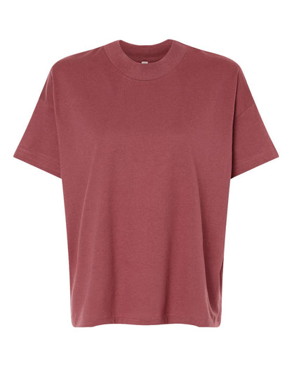 LAT Women's Hi-Lo Tee 3519 #color_Rouge