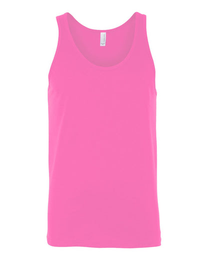 BELLA + CANVAS Heather CVC Tank 3480CVC #color_Neon Pink