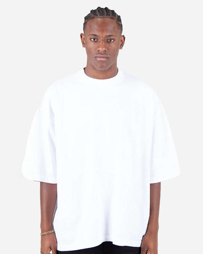 Shaka Wear Unisex Garment-Dyed Drop-Shoulder T-Shirt SHGDD #colormdl_White