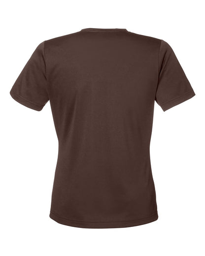 Team 365 Women's Zone Performance Mesh T-Shirt TT15W #color_Sport Dark Brown