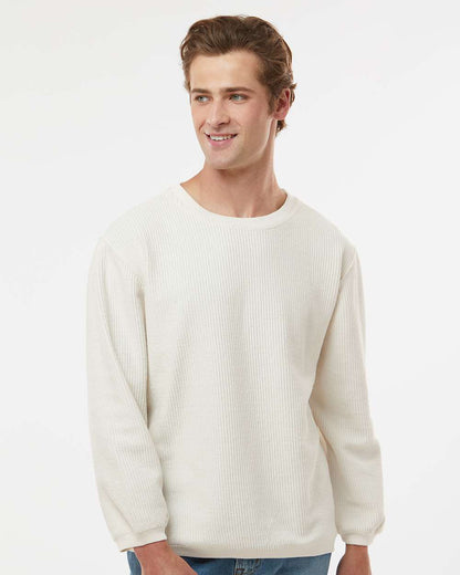 MV Sport Unisex Corded Crewneck Sweatshirt 19179 #colormdl_Ivory
