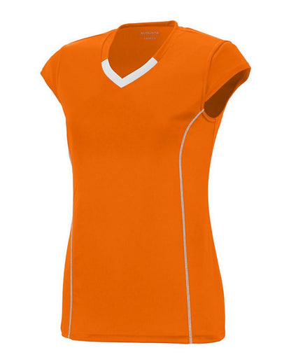 Augusta Sportswear Women's Blash Jersey 1218 #color_Power Orange/ White