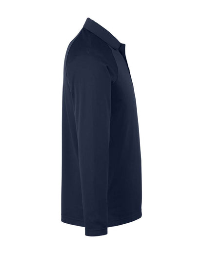 Harriton Men's Charge Snag and Soil Protect Long Sleeve Polo M208L #color_Dark Navy