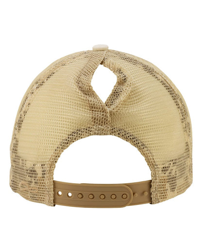 Infinity Her Women's Washed Mesh-Back Cap TESS #color_Vanilla/ Longhorn/ Khaki