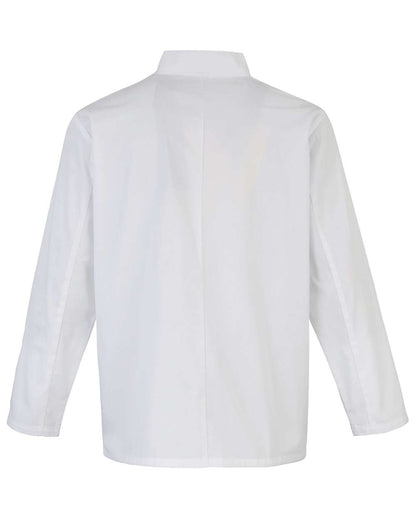 Artisan Collection by Reprime Unisex Ten Studded Front Chef Coat RP665 #color_White