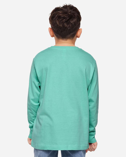 LAT Youth Fine Jersey Long Sleeve Tee 6201 #colormdl_Saltwater