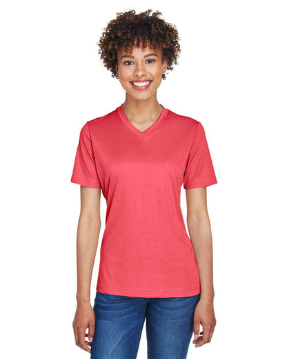 Team 365 Women's Sonic Heather Performance T-Shirt TT11HW #colormdl_Sport Red Heather