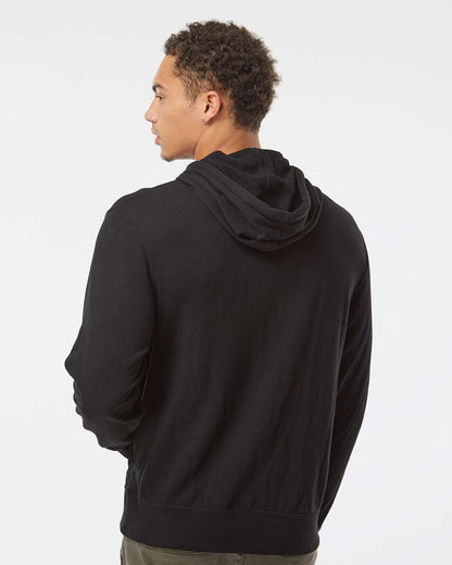 Independent Trading Co. Midweight French Terry Hooded Sweatshirt PRM90HT #colormdl_Black