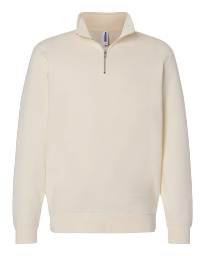 Independent Trading Co. Unisex Midweight Quarter-Zip Pullover SS4600QZ #color_Bone