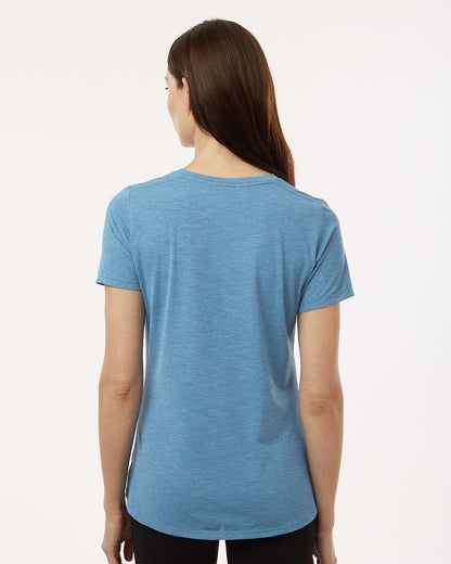 ANETIK Women's Breeze Tech T-Shirt WSBRZS0 #colormdl_Bahama Heathered