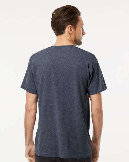 M&O Men's Gold Soft Touch T-Shirt 4800 #colormdl_Heather Navy