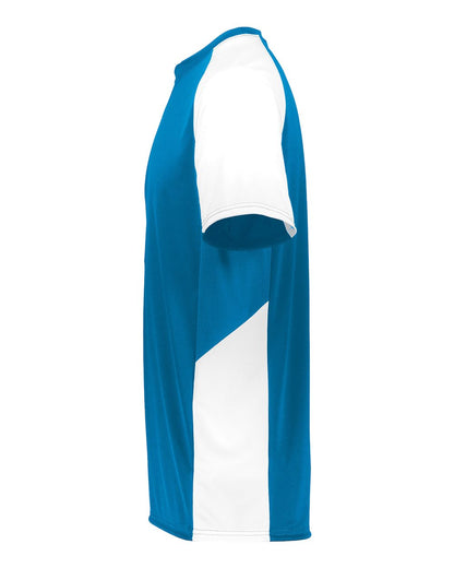 Augusta Sportswear Youth Cutter Jersey 1518 #color_Power Blue/ White