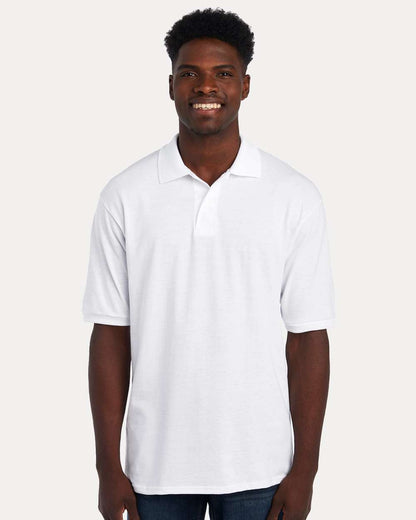 JERZEES Men's Dri-Power® Polo 437R #colormdl_White