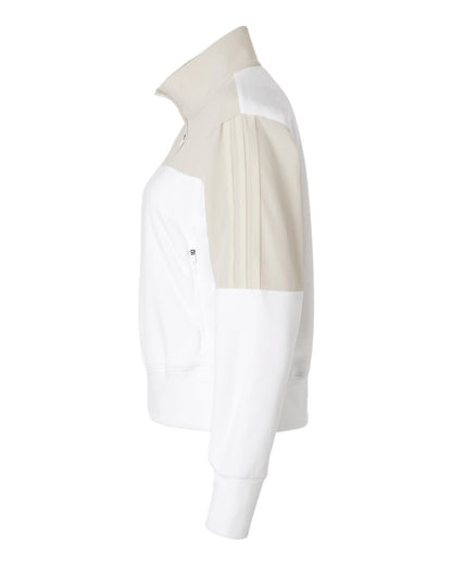 Adidas Women's Fleece Quarter-Zip Pullover A601 #color_Alumina