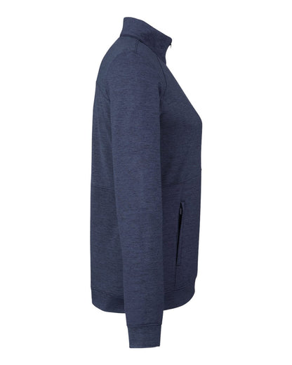 Puma Golf Women's Cloudspun Rockaway Quarter-Zip Pullover 535516 #color_Navy Blazer