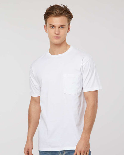 Tultex Heavyweight Jersey Pocket T-Shirt 293 #colormdl_White