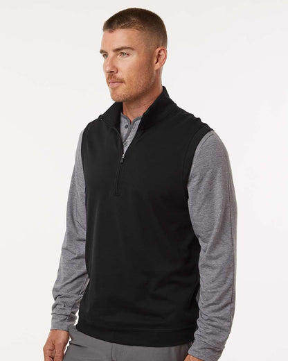 Adidas Men's Club Quarter-Zip Vest A599 #colormdl_Black