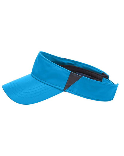 CORE365 Drive Performance Visor CE002 #color_Electric Blue/ Carbon