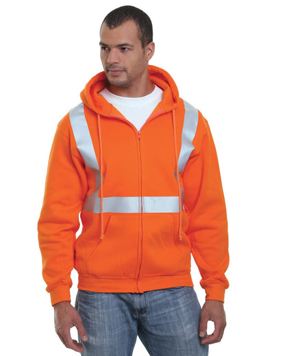 Bayside Men's USA-Made Hi-Visibility Full-Zip Hooded Sweatshirt 3790 Bayside Men's USA-Made Hi-Visibility Full-Zip Hooded Sweatshirt 3790