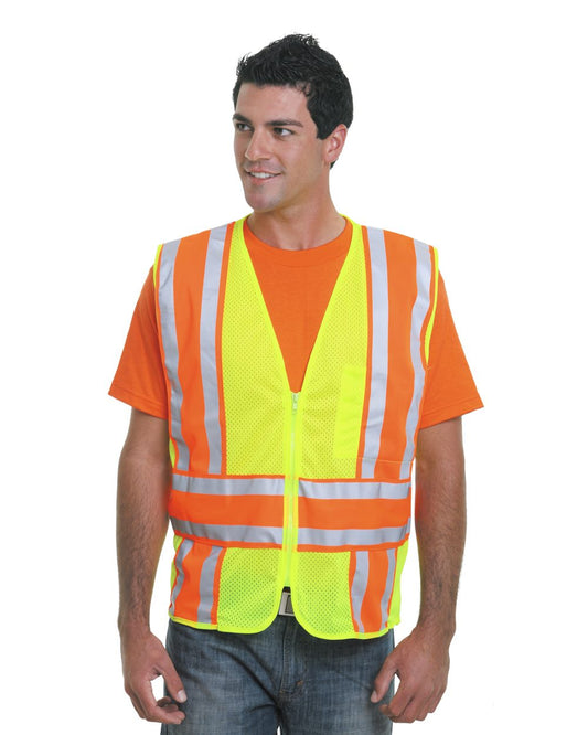 Bayside USA-Made ANSI Safety Mesh Vest 3787