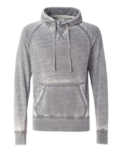 J. America Men's Vintage Zen Fleece Hooded Sweatshirt 8915 #color_Cement