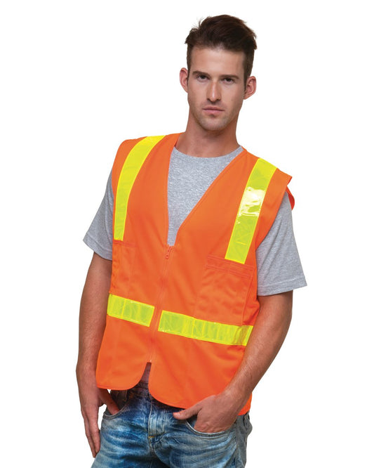 Bayside USA-Made ANSI Solid Surveyor's Vest Class 2 3786