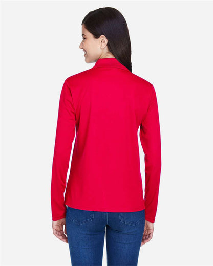 CORE365 Women's Pinnacle Performance Long Sleeve Piqué Polo 78192 #colormdl_Classic Red