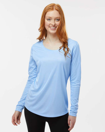 Paragon Women's Long Islander Performance Long Sleeve T-Shirt 214 #colormdl_Blue Mist