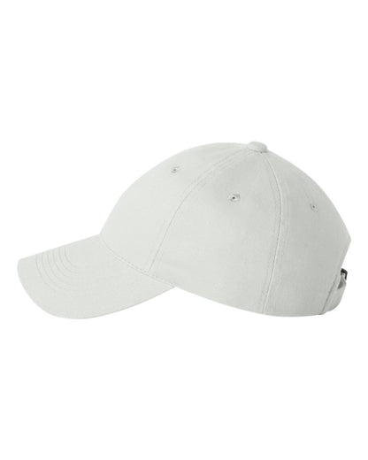Valucap Heavy Brushed Twill Unstructured Cap 9610 #color_White