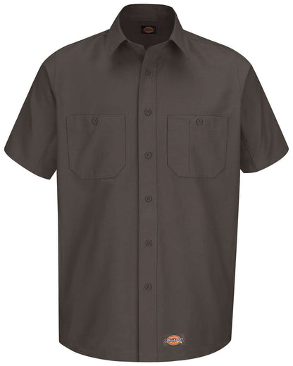 Dickies Men's Tall Short Sleeve Work Shirt WS20T #color_Charcoal