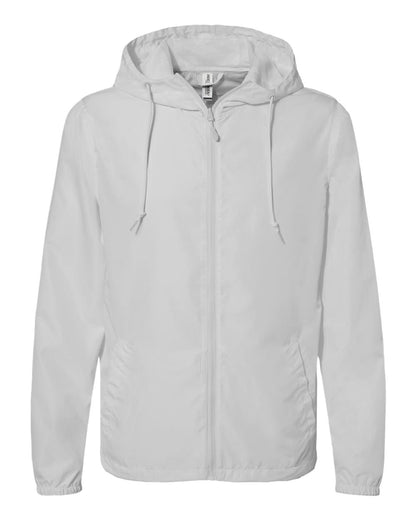 Independent Trading Co. Men's Lightweight Windbreaker Full-Zip Jacket EXP54LWZ #color_Smoke