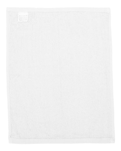 Q-Tees Hemmed Fingertip Towel T600 #color_White